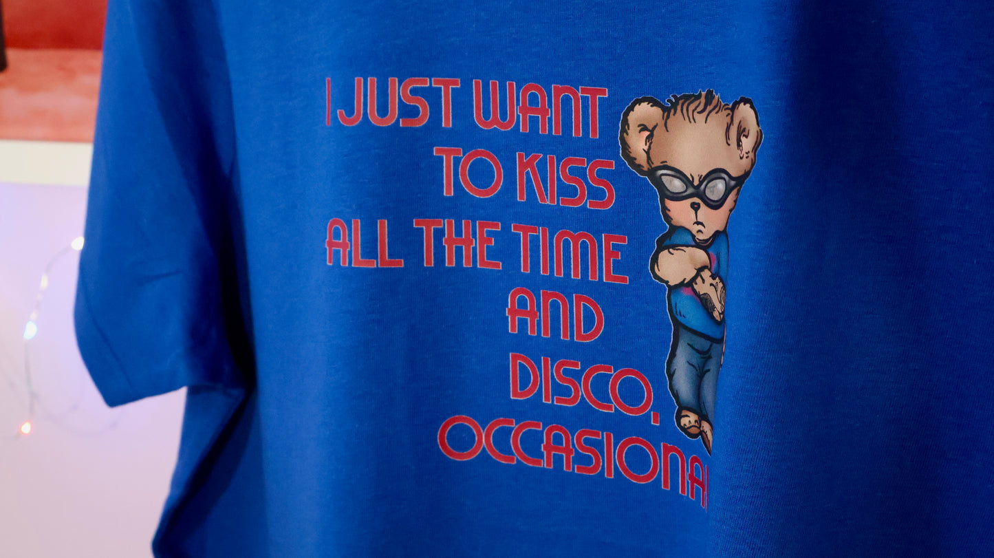 Camiseta Osito Kiss All The Time. Disco, Occasionally.