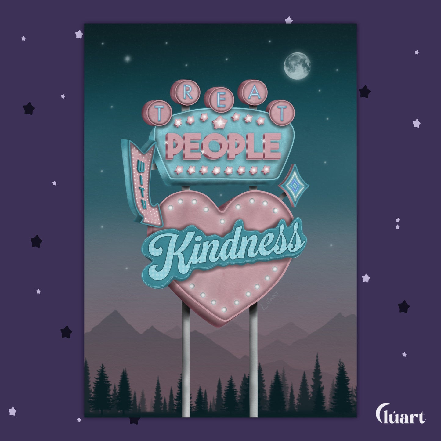 Print Treat People With Kindness