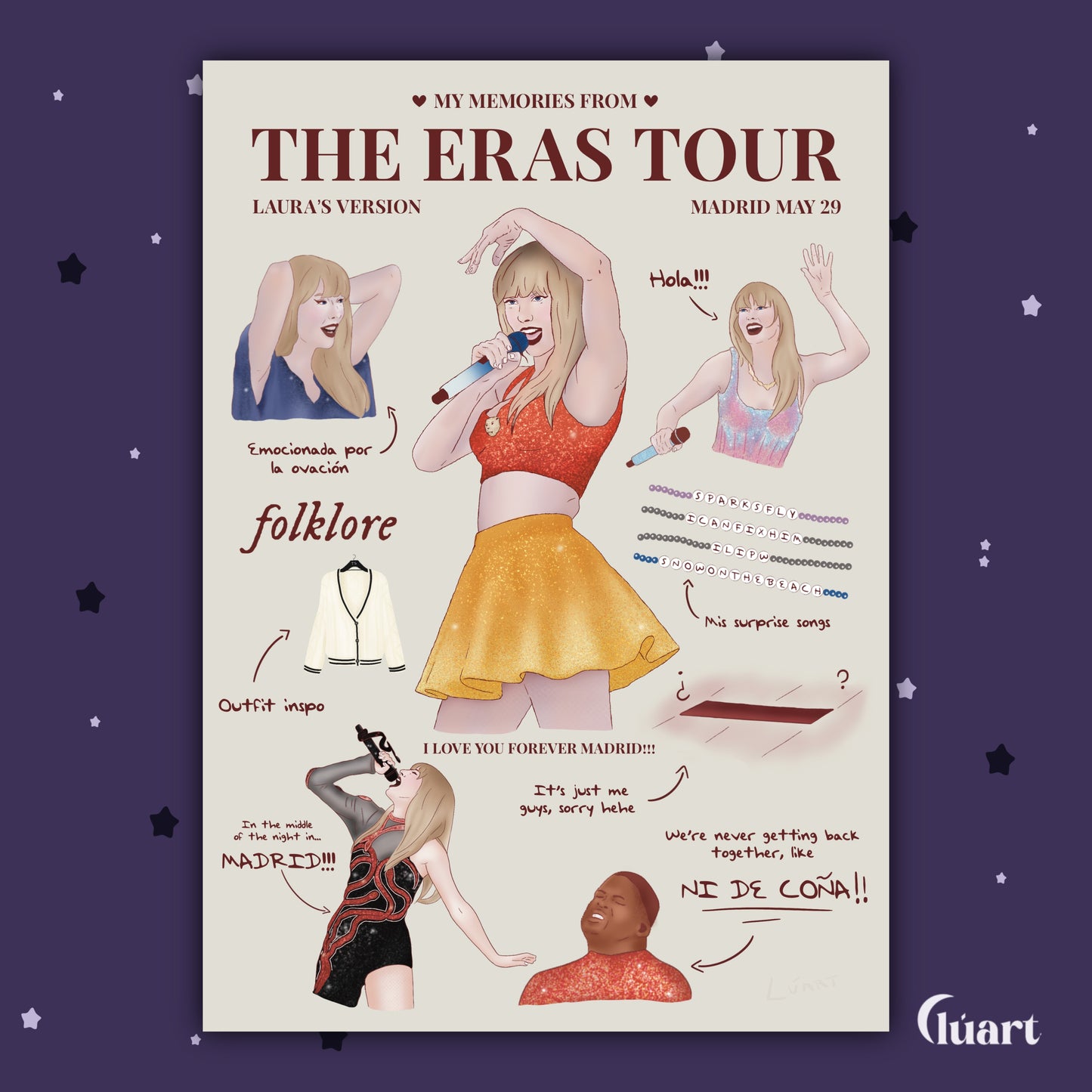 Print personalizable The Eras Tour Madrid