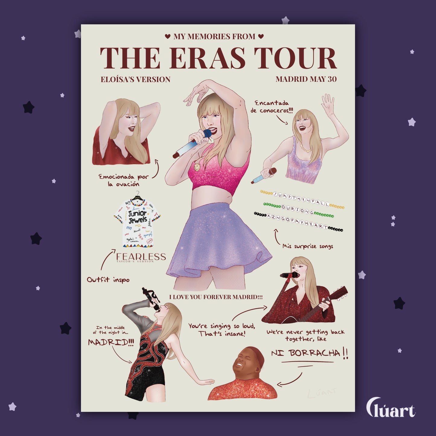 Print personalizable The Eras Tour Madrid