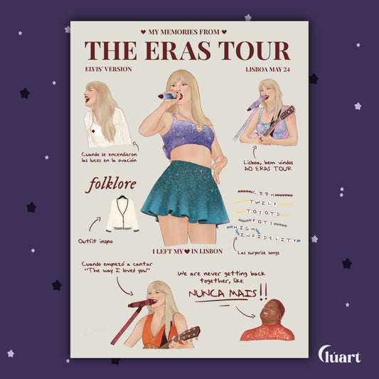 Print personalizable The Eras Tour Lisboa