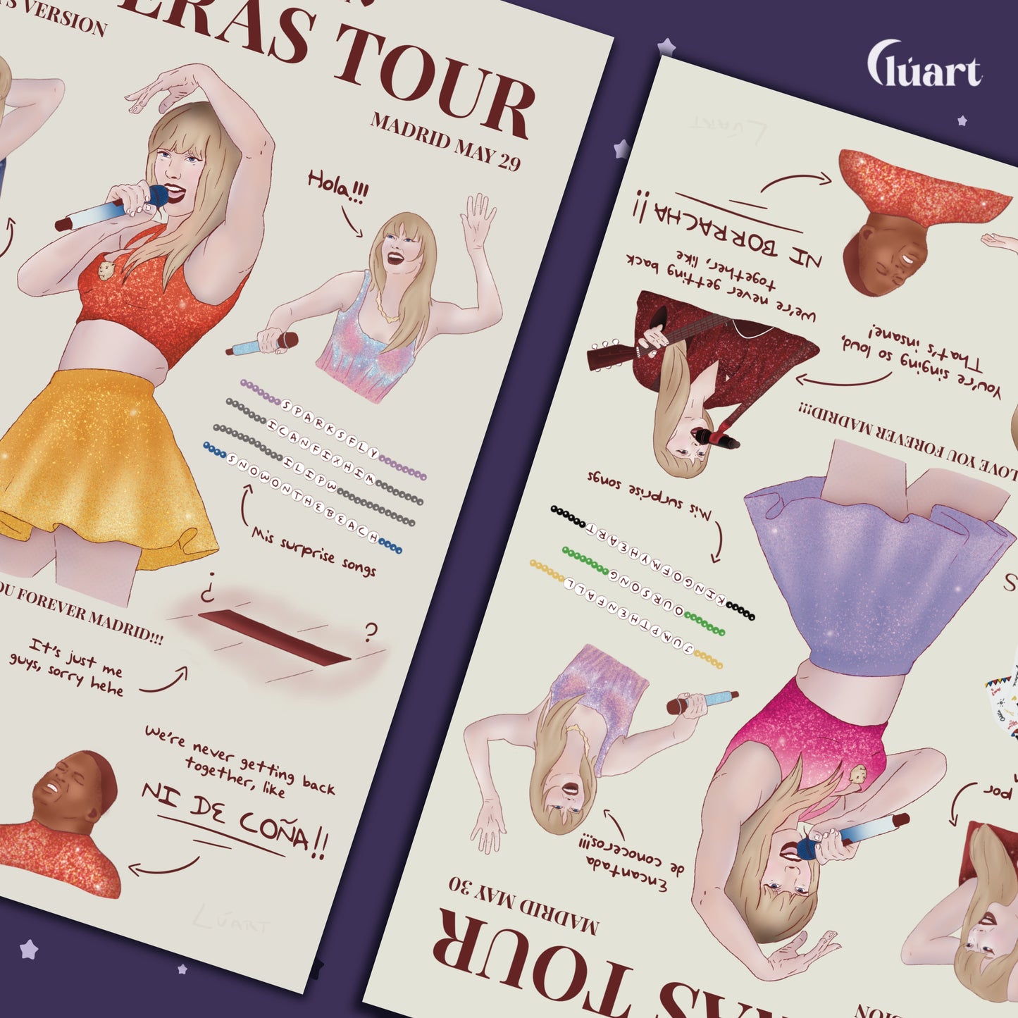 Print personalizable The Eras Tour Madrid