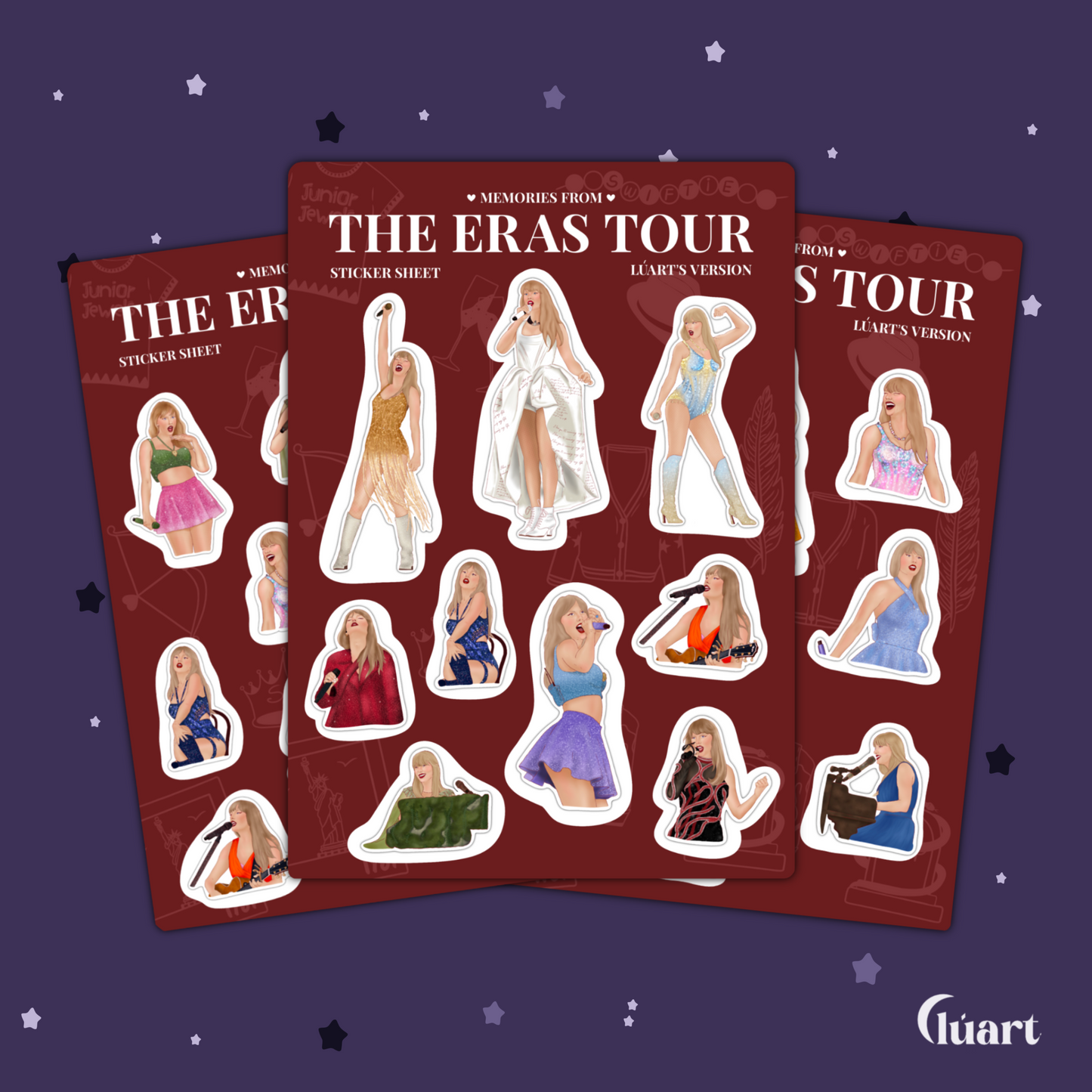 Sticker Sheets The Eras Tour