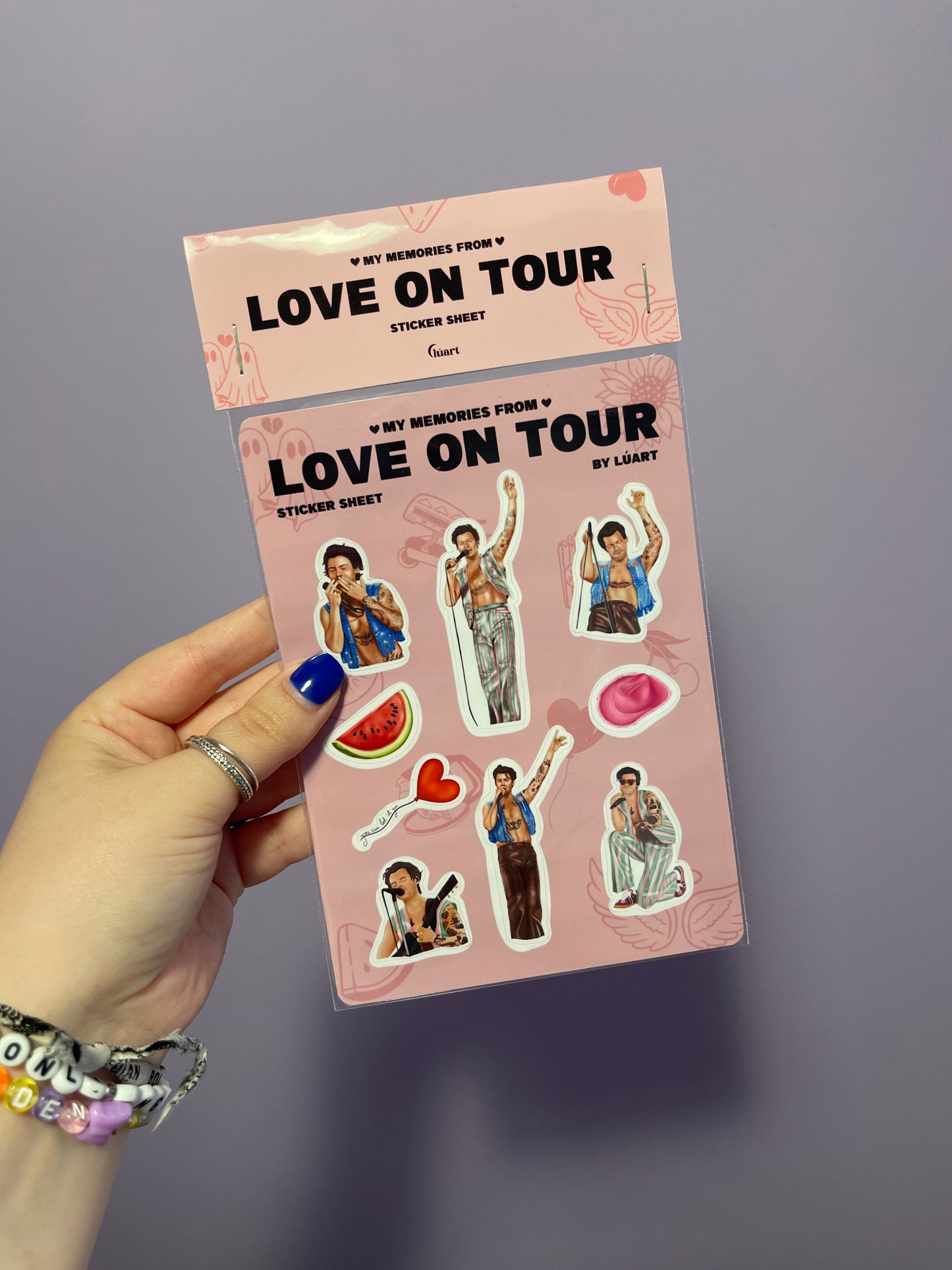Sticker Sheets Love On Tour