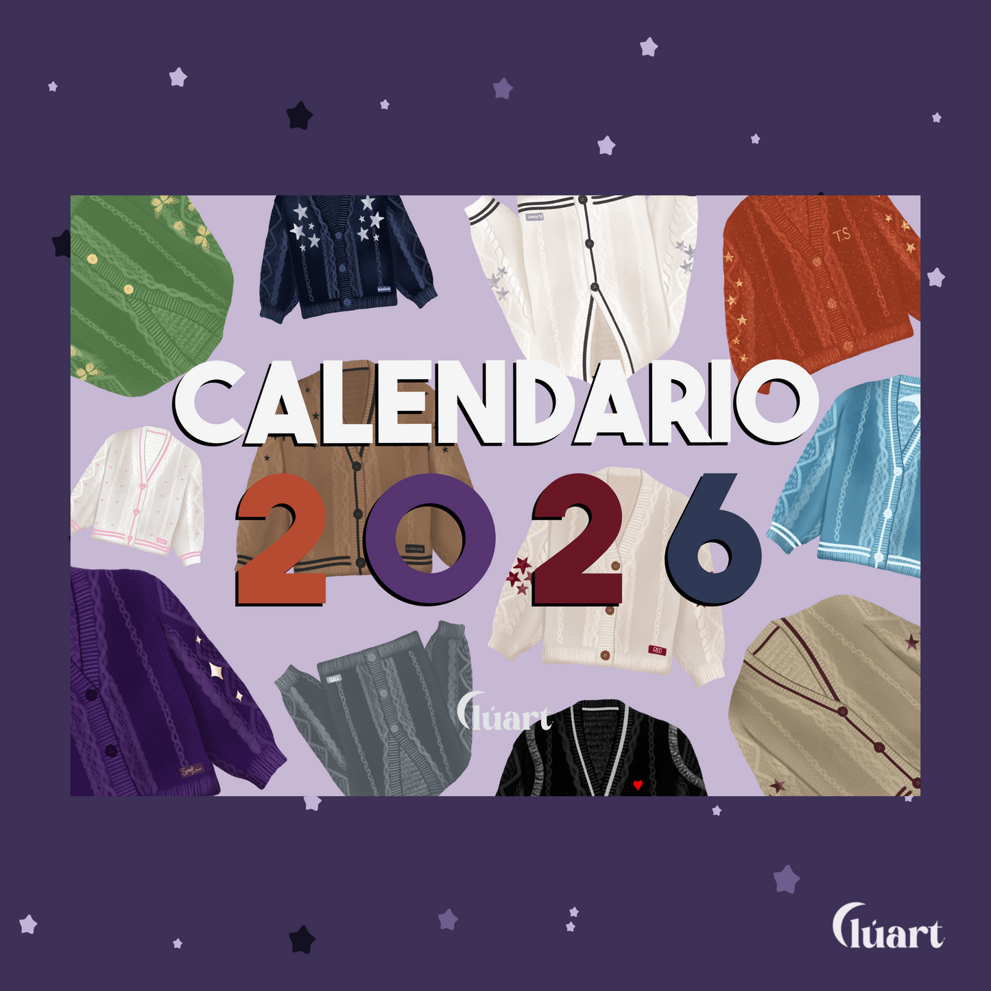 Calendario Cárdigans Taylor Swift